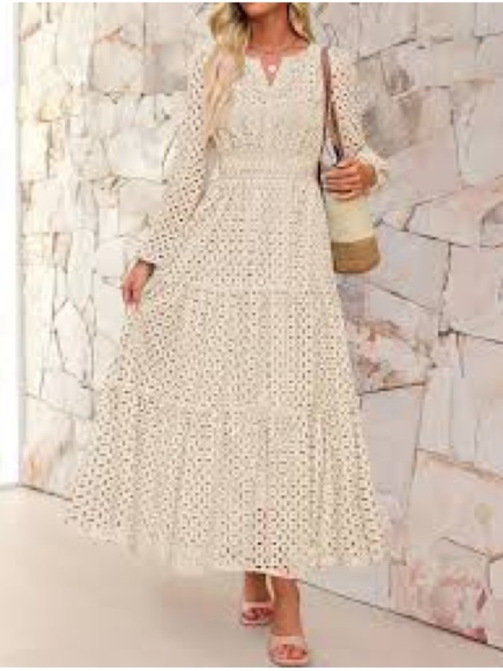 Country Eyelet Midi/Maxi Dress